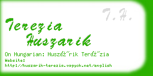 terezia huszarik business card